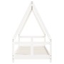 Estructura de cama para niños madera de pino blanco 80x200 cm