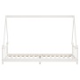 Estructura de cama para niños madera de pino blanco 80x200 cm