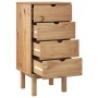Cajonera OTTA madera maciza de pino 45x39x90 cm