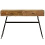 Escritorio con cajones madera maciza de mango 110x50x76 cm