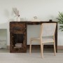 Escritorio y cajón madera contrachapada roble humo 115x50x75 cm
