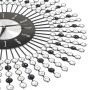 Reloj de pared de metal negro 43 cm