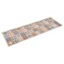 Alfombra de cocina lavable mosaico de colores 60x180 cm