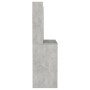 Tocador de maquillaje luces LED MDF gris hormigón 100x40x135 cm