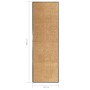 Felpudo lavable crema 60x180 cm
