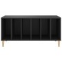 Mueble para discos madera contrachapada negro 100x38x48 cm