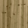 Banco jardín diseño gaviones madera pino impregnada 63x44x42 cm