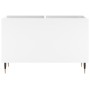 Mueble para discos madera contrachapada blanco 74,5x38x48 cm