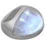 Lámparas solares LED de pared exterior 12 uds redondas plateada