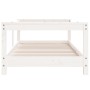 Estructura de cama para niños madera de pino blanco 70x140 cm