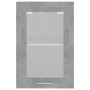 Armario colgante cristal contrachapada gris hormigón 40x31x60cm