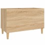 Mueble discos madera contrachapada roble Sonoma 74,5x38x48 cm