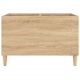 Mueble discos madera contrachapada roble Sonoma 74,5x38x48 cm