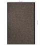 Felpudo beige 80x120 cm