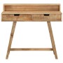 Escritorio de madera de mango rugosa 100x45x90 cm