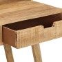 Escritorio de madera de mango rugosa 100x45x90 cm