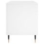 Mueble para discos madera contrachapada blanco 100x38x48 cm