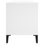 Mueble para discos madera contrachapada blanco 100x38x48 cm