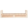 Estructura de cama para niños con cajones madera pino 80x200 cm