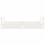 Estructura de cama infantil con cajones madera blanco 90x190 cm