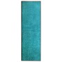 Felpudo lavable azul cian 60x180 cm