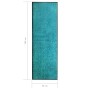 Felpudo lavable azul cian 60x180 cm