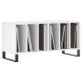 Mueble para discos madera contrachapada blanco 100x38x48 cm