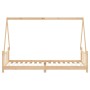 Estructura de cama para niños madera maciza de pino 90x200 cm
