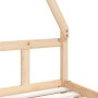 Estructura de cama para niños madera maciza de pino 90x200 cm