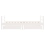 Estructura cama infantil y cajones madera pino blanco 80x160 cm