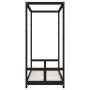 Estructura de cama para niños madera de pino negro 80x200 cm