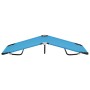 Tumbona plegable de acero azul turquesa