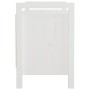 Banco de recibidor madera maciza de pino blanco 80x40x60 cm