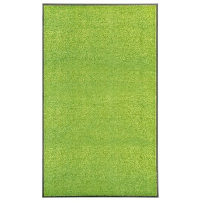 Felpudo lavable verde 90x150 cm