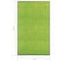Felpudo lavable verde 90x150 cm