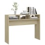 Mesa consola madera contrachapada roble Sonoma 105x30x80 cm