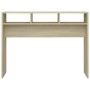 Mesa consola madera contrachapada roble Sonoma 105x30x80 cm