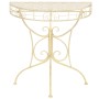 Mesa auxiliar vintage metal semicircular 72x36x74 cm dorado