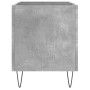 Mueble discos madera contrachapada gris hormigón 74,5x38x48 cm
