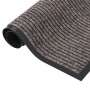 Felpudo de rayas beige 60x80 cm