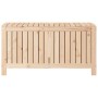 Caja de almacenaje jardín madera maciza de pino 115x49x60 cm