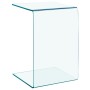 Mesa auxiliar de vidrio templado 40x40x60 cm