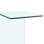 Mesa auxiliar de vidrio templado 40x40x60 cm