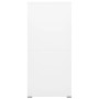 Armario archivador de acero blanco 46x62x133 cm