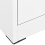 Armario archivador de acero blanco 46x62x133 cm