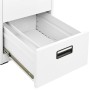 Armario archivador de acero blanco 46x62x133 cm