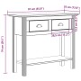 Mesa consola BODO madera maciza de pino gris 91x35x74 cm