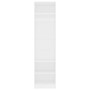 Armario de madera contrachapada blanco 50x50x200 cm