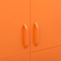 Armario de acero naranja 90x50x180 cm