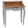 Escritorio de madera maciza de caoba 80x40x92 cm